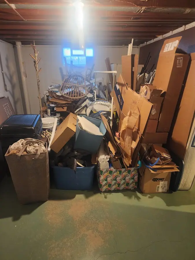 Roll-off dumpster container at job site for Construction Dumpster Rental in Gregg